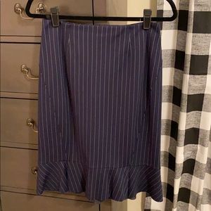 White House Black Market Pin-Striped Skirt